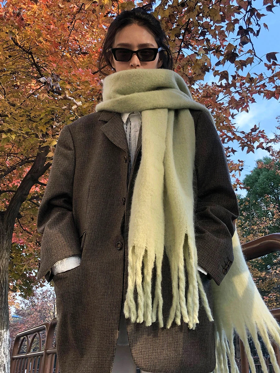 Coco Damen Pashmina Schal – Weich, Warm und Modisch mit Fransen für Winterkomfort und Stil [schal] [schal damen] [pashmina schal] [elegant] 4