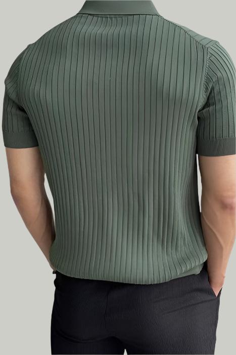 Alex | Elegantes Gewebtes Poloshirt für Männer