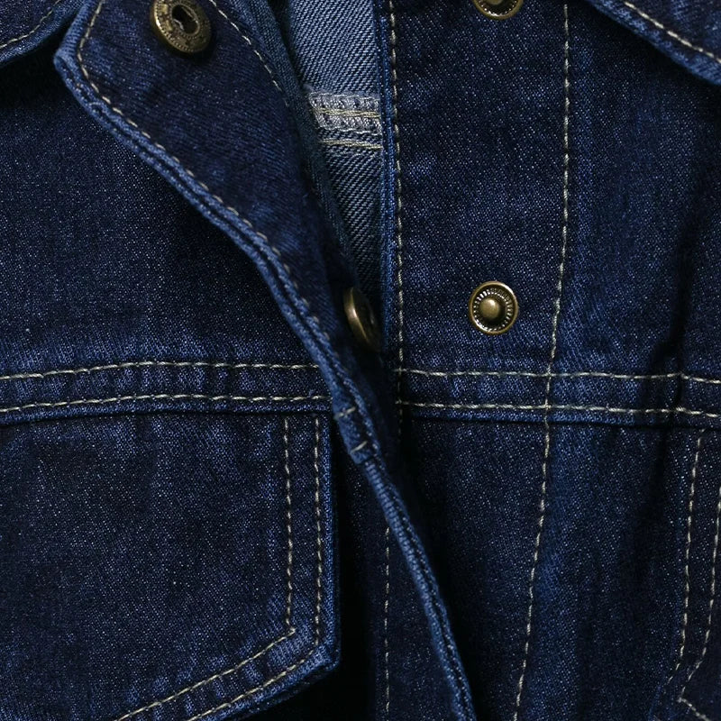Chaqueta vaquera de mujer con cinturón