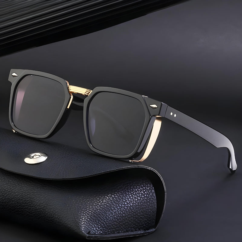 Geometric sunglasses with UV400 protection
