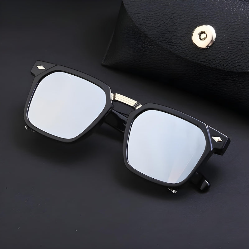 Geometric sunglasses with UV400 protection