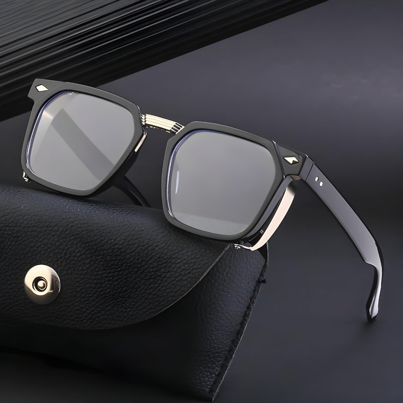 Geometric sunglasses with UV400 protection