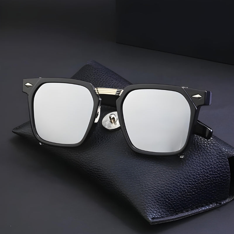 Geometric sunglasses with UV400 protection