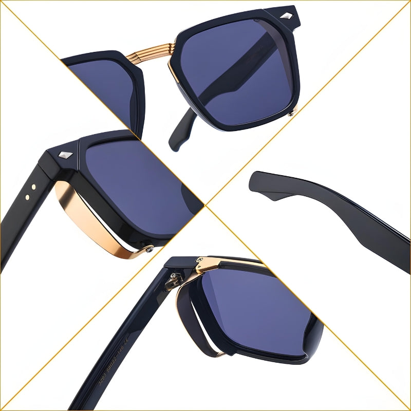 Geometric sunglasses with UV400 protection