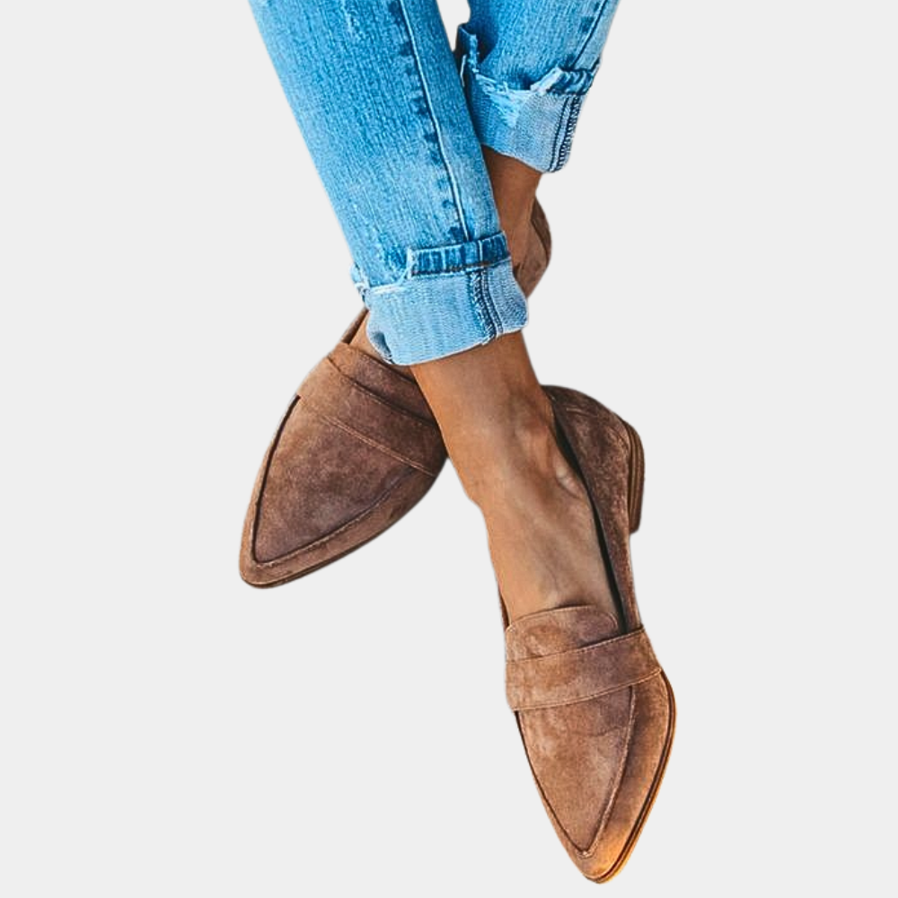 Damen Loafer im Wildleder