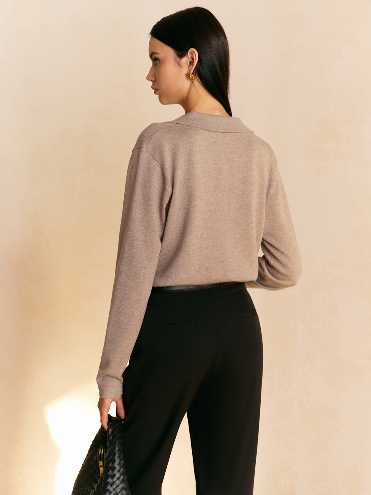 Damen Pullover mit Kragen