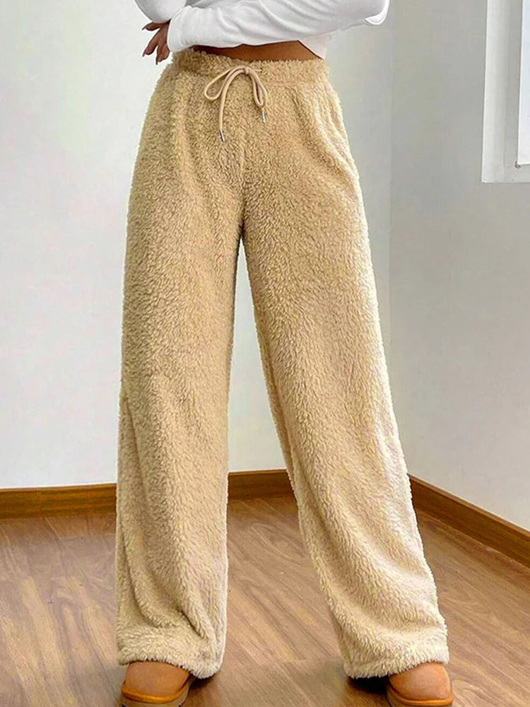 Pantaloni da donna slim fit con coulisse
