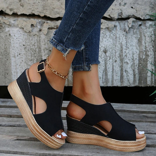 Damen Wedge Sandalen mit Extra Unterstützung für den Sommer