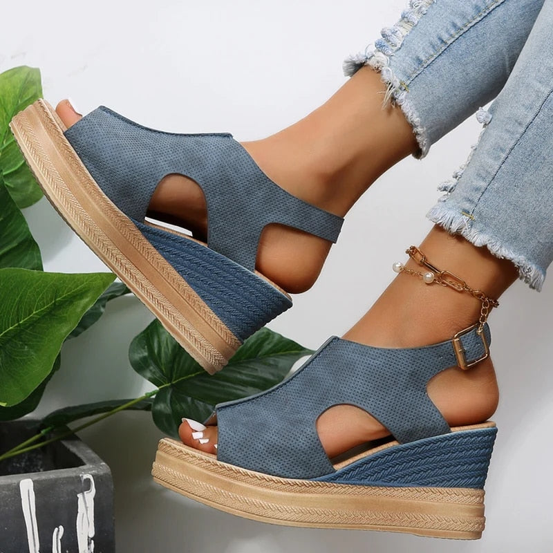 Damen Wedge Sandalen mit Extra Unterstützung für den Sommer