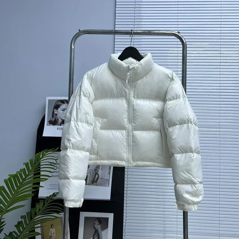 Women's winter jacket made of duck down