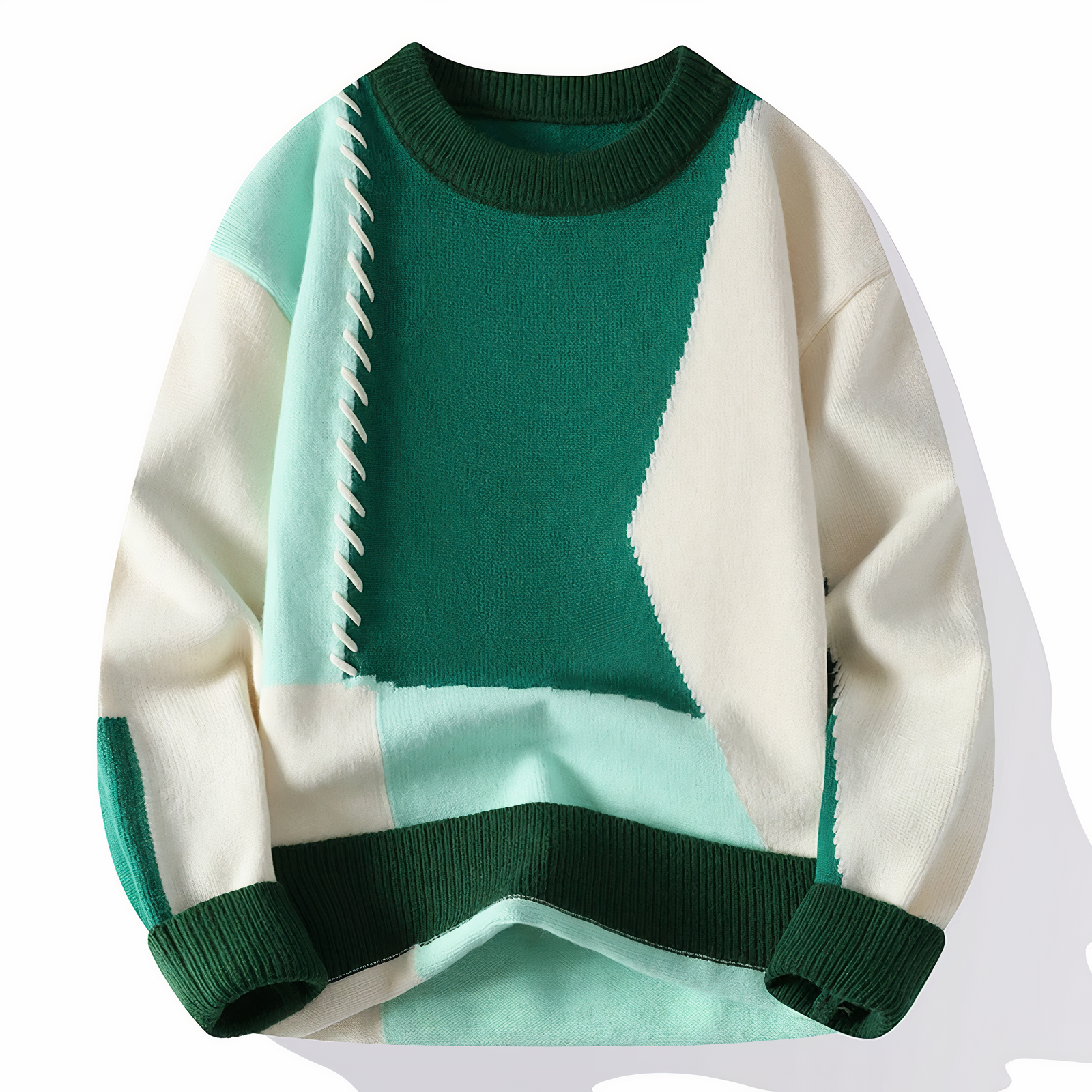 Dave | Einzigartiger Patchwork Pullover