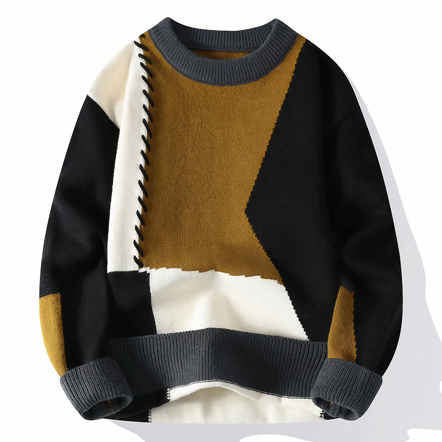 Dave | Einzigartiger Patchwork Pullover