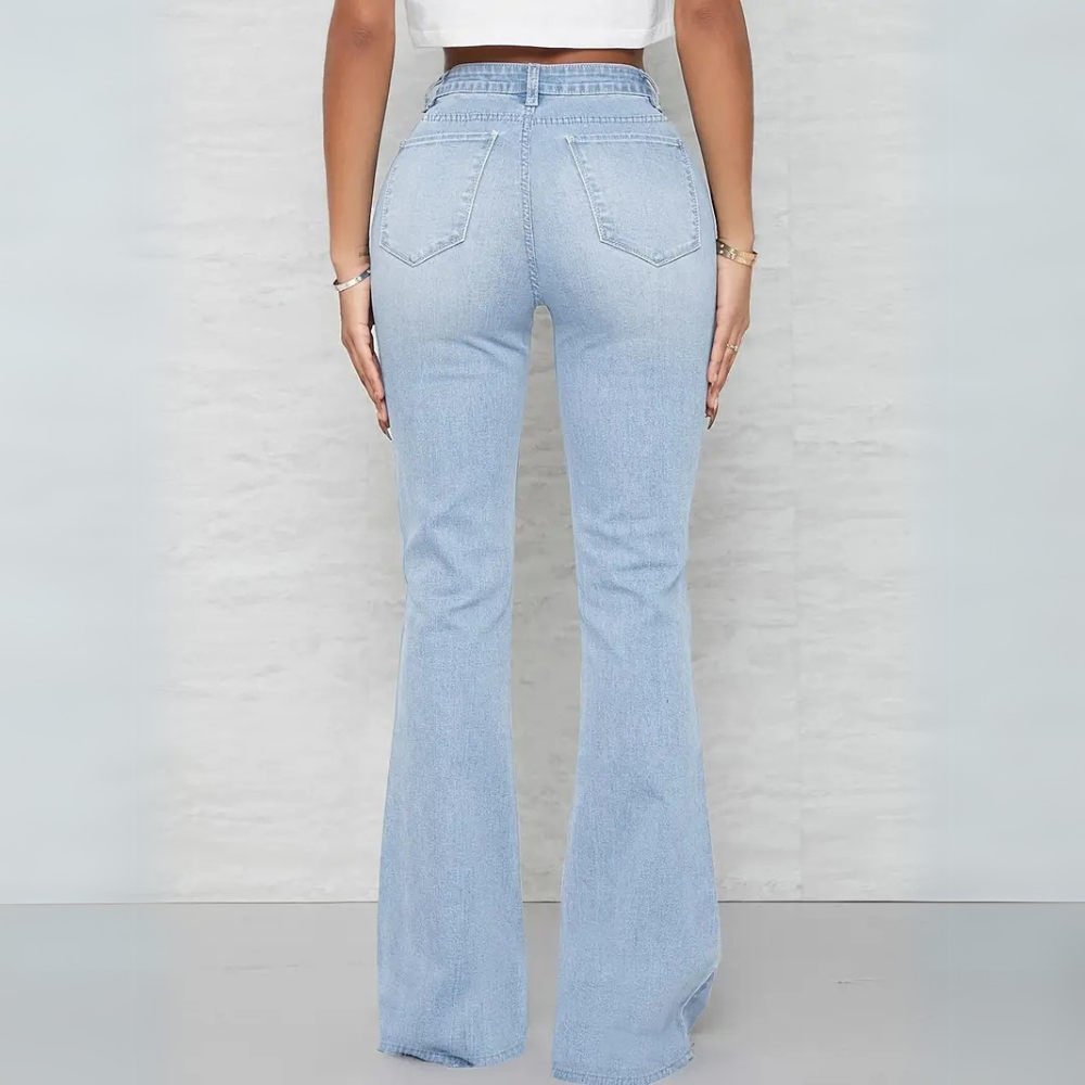 Jeans svasati elasticizzati da donna
