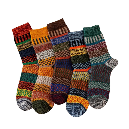 Bunte Socken für Winter und Schneestiefel