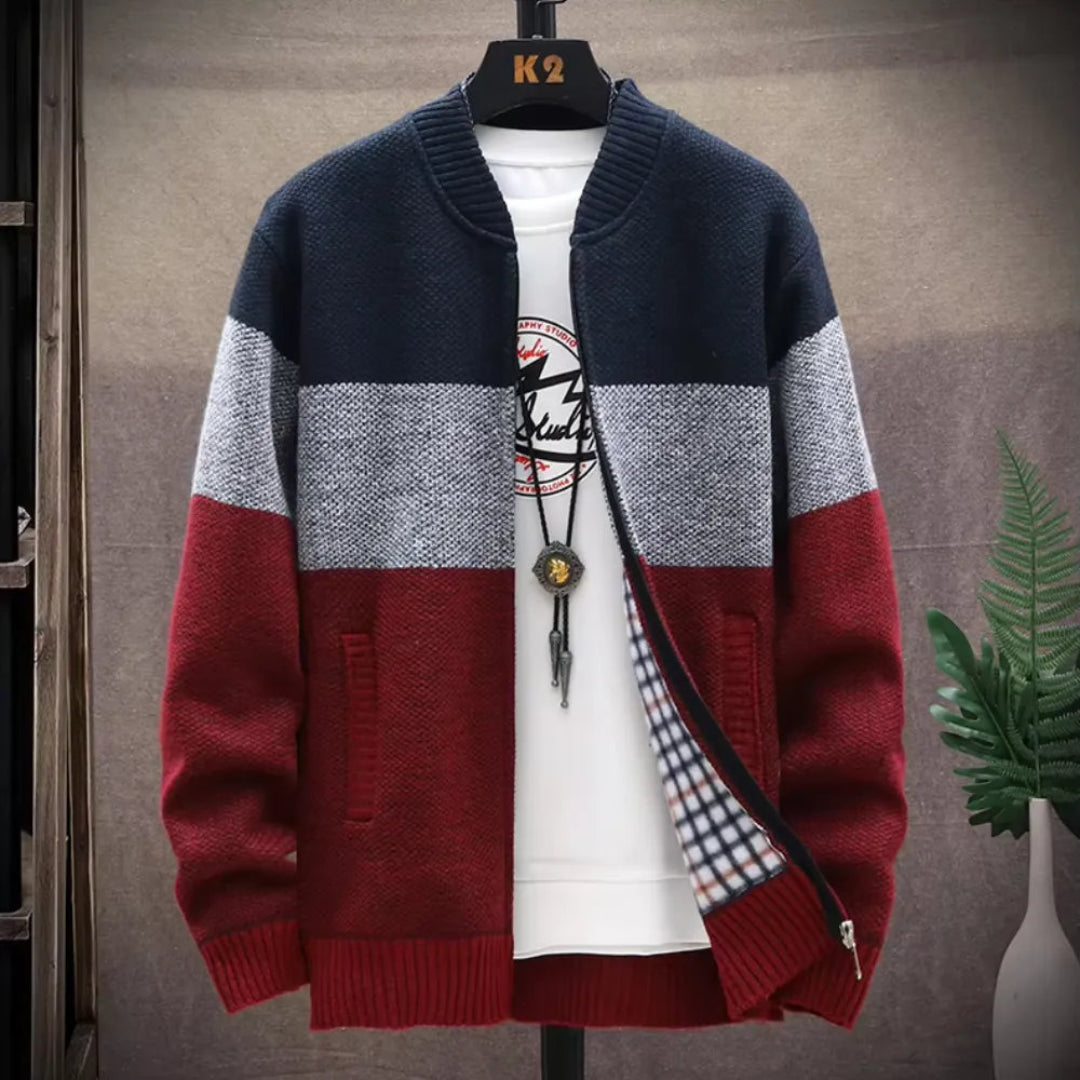 Cardigan aus weichem Samt