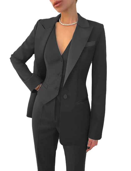 Dreiteiliges Damen-Anzug-Set aus Atmungsaktivem