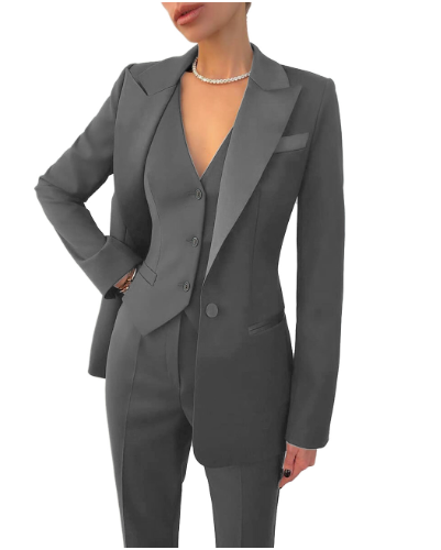 Dreiteiliges Damen-Anzug-Set aus Atmungsaktivem