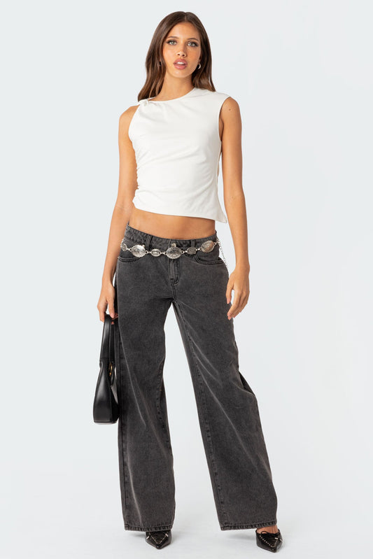 Larissa | Damen Jeans Flared