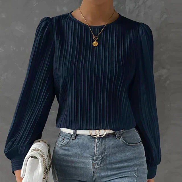 Lola | Elegante Bluse für Damen mit Plissee-Details