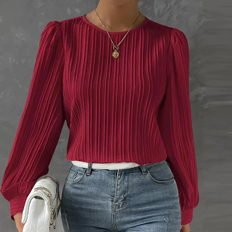 Variant image for Beatrix | elegante Bluse für Damen mit Faltenstruktur aus Baumwolle-41
