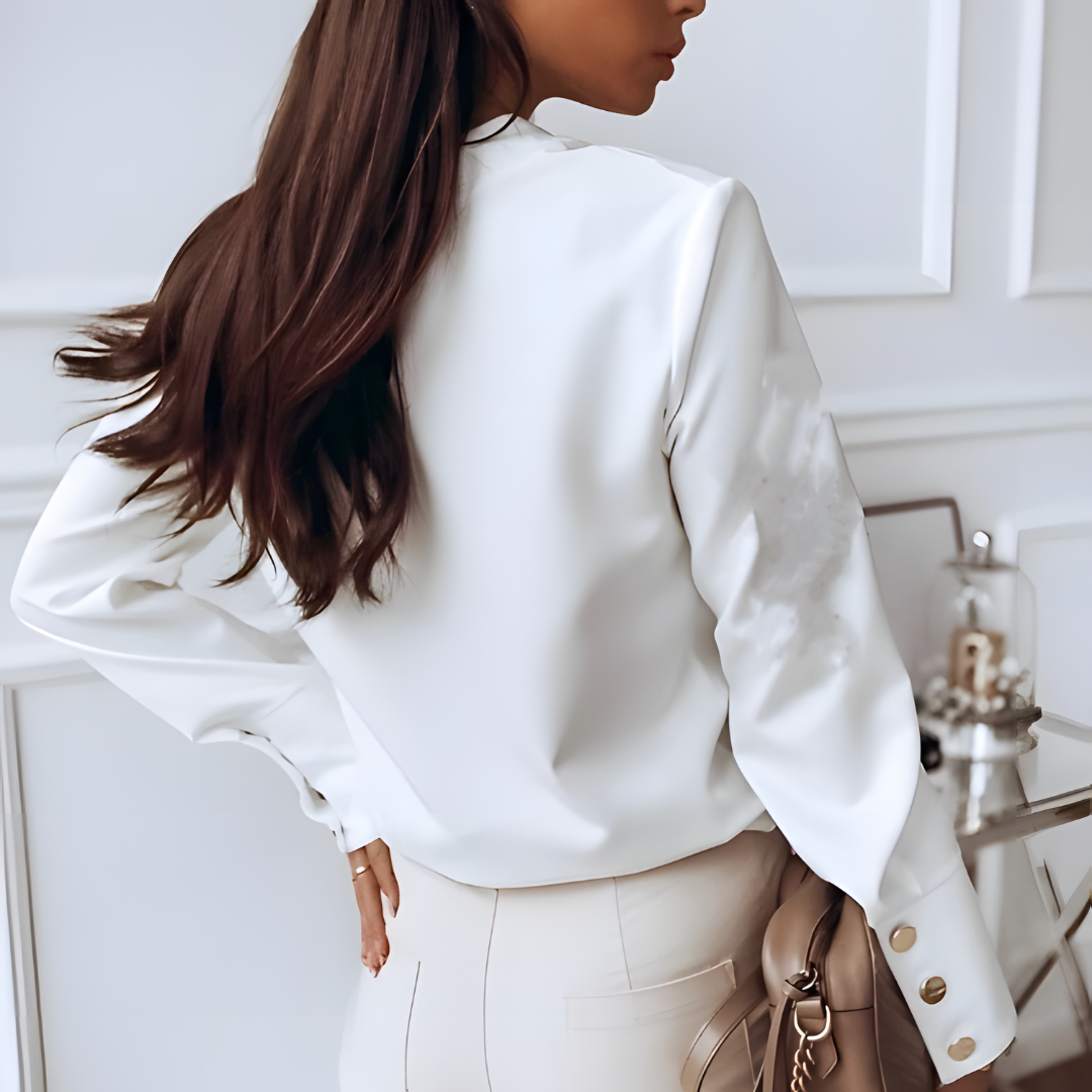 Elegante Bluse Damen aus Satin für stilvolle Outfits