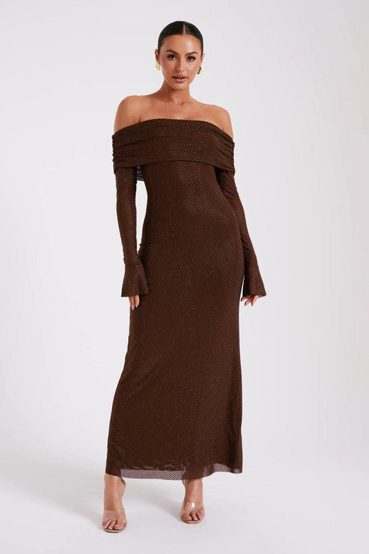 Elegante Abendkleid mit Pailletten