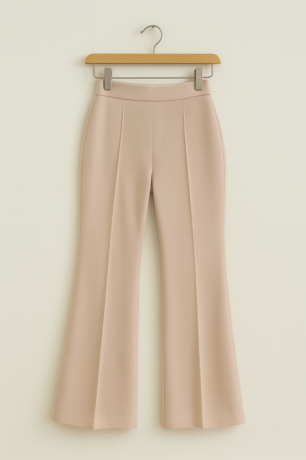 Elegante Anzughose mit Hohem Bund und Weitem Bein