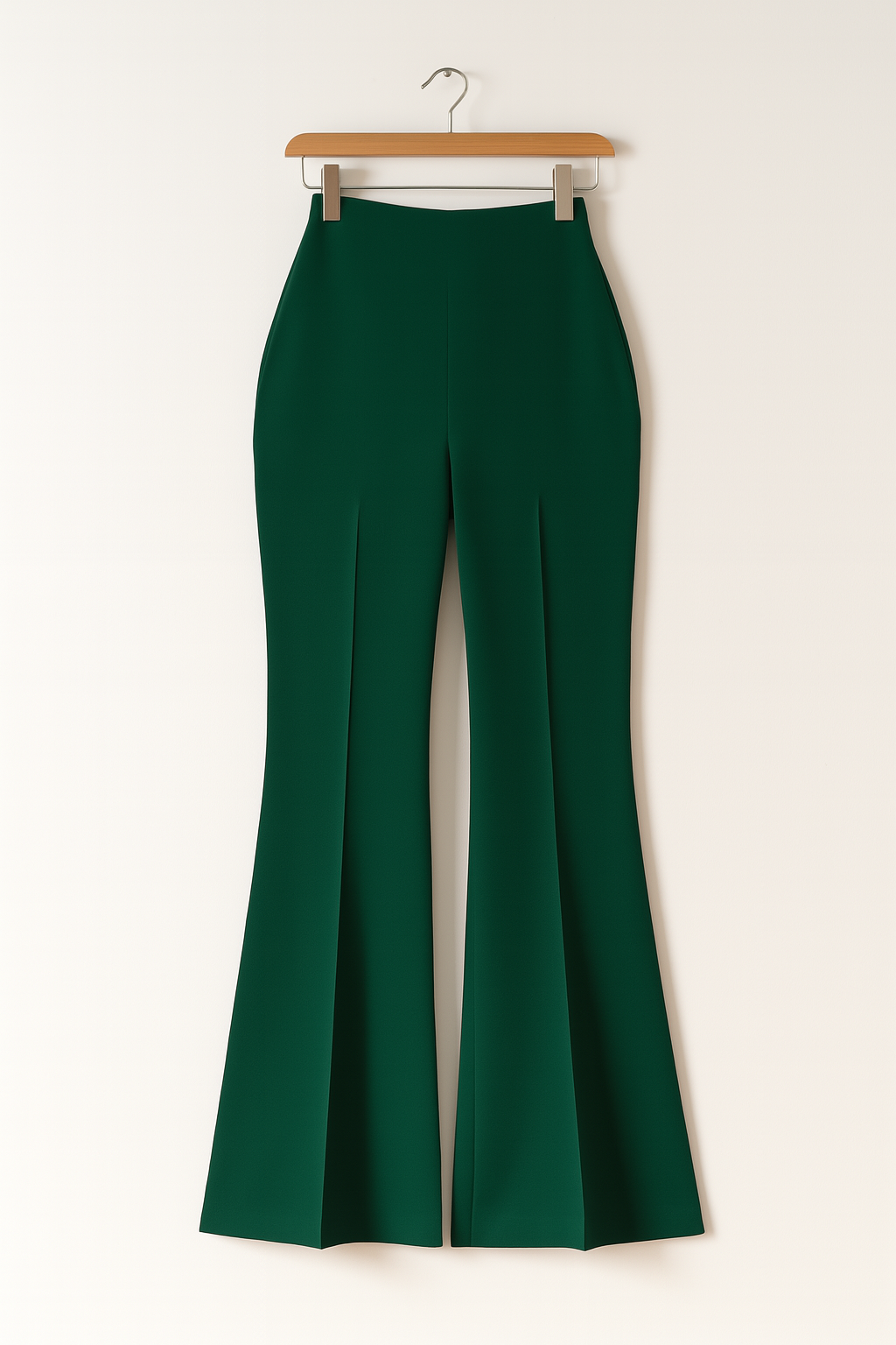Elegante Anzughose mit Hohem Bund und Weitem Bein