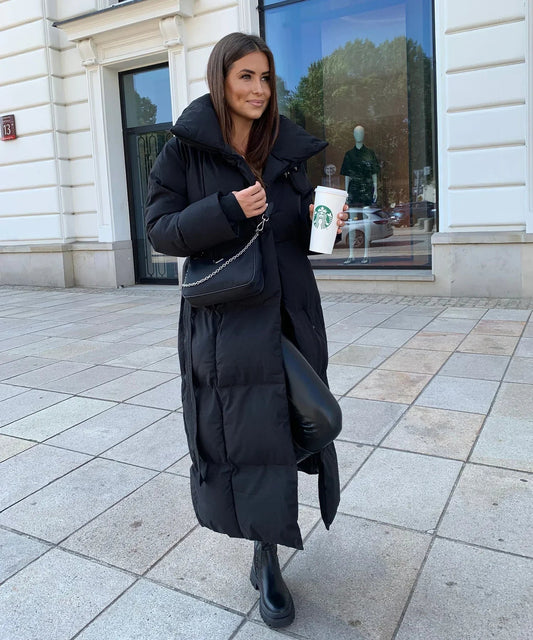 Elegante Lange Winterjacke für Damen