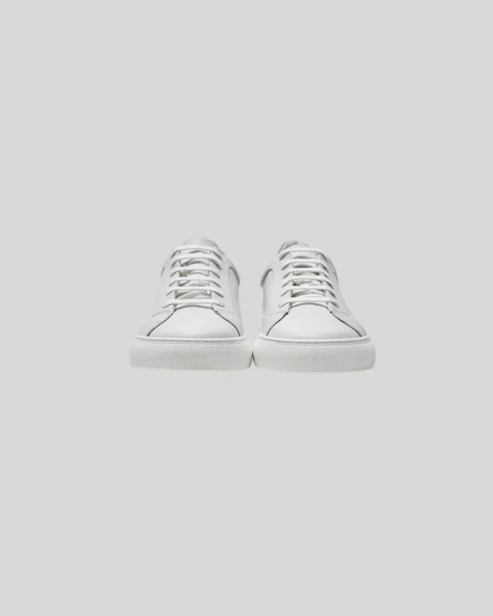 Eleganta lädersneakers för damer och herrar