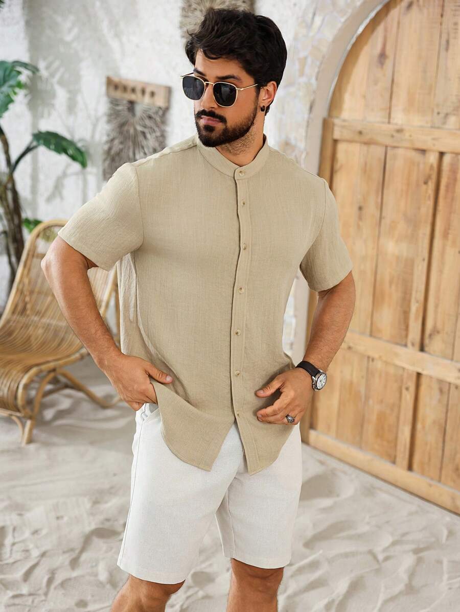 Eleganti pantaloncini di lino per uomo