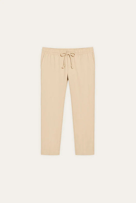 Elegant linen pants with wide leg
