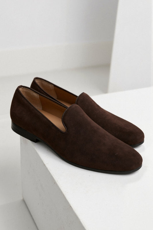 Elegante Slipper aus Wildleder