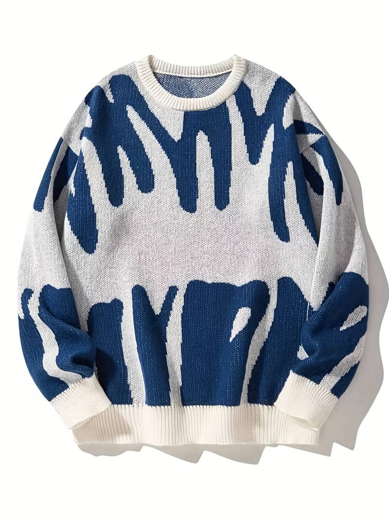 Eleganter pullover aus Baumwollmischung