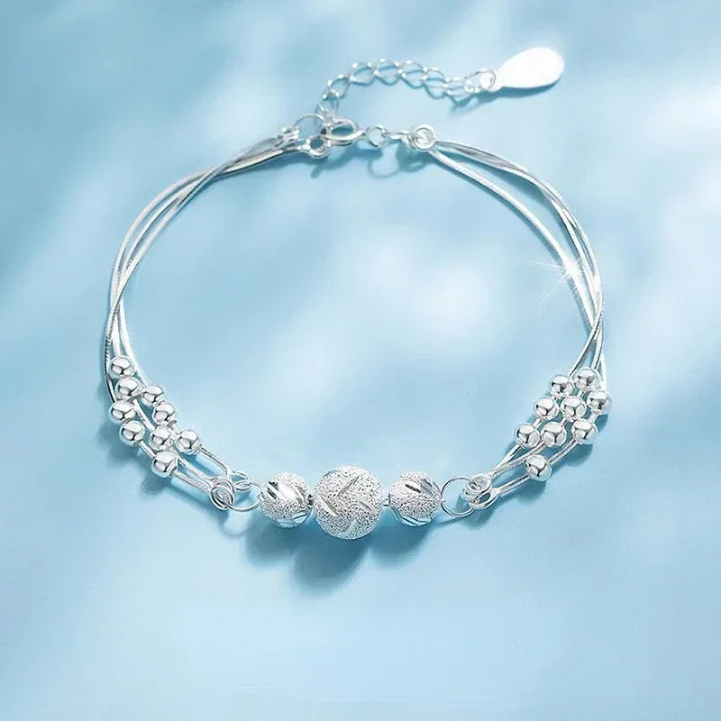 Elegantes Armband Damen mit Sternenanhänger und Blauen Kristallperlen