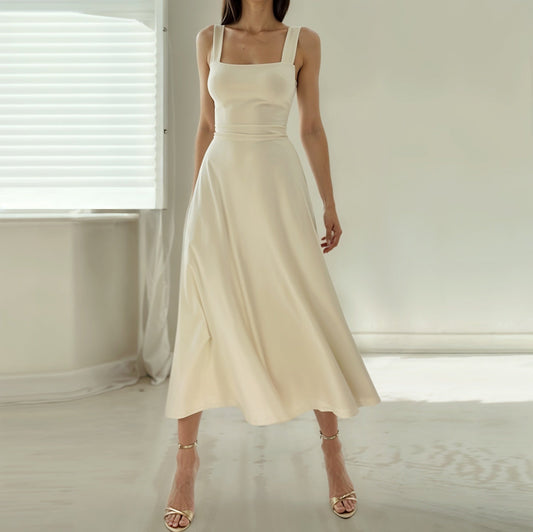 Elegant Sleeveless Midi Dress for Women