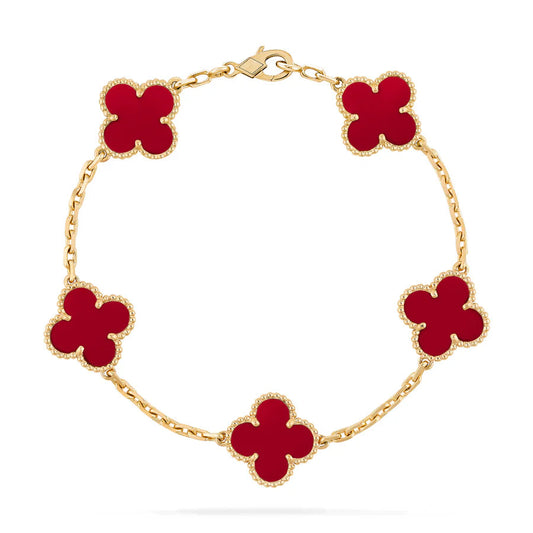 Elegantes Kleeblatt-Armband
