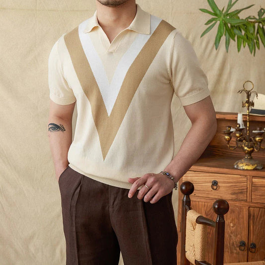 Elegantes Poloshirt aus Seidenmischung für Herren