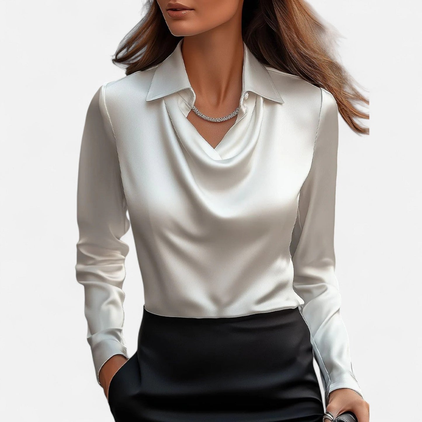 Women's satin blouse