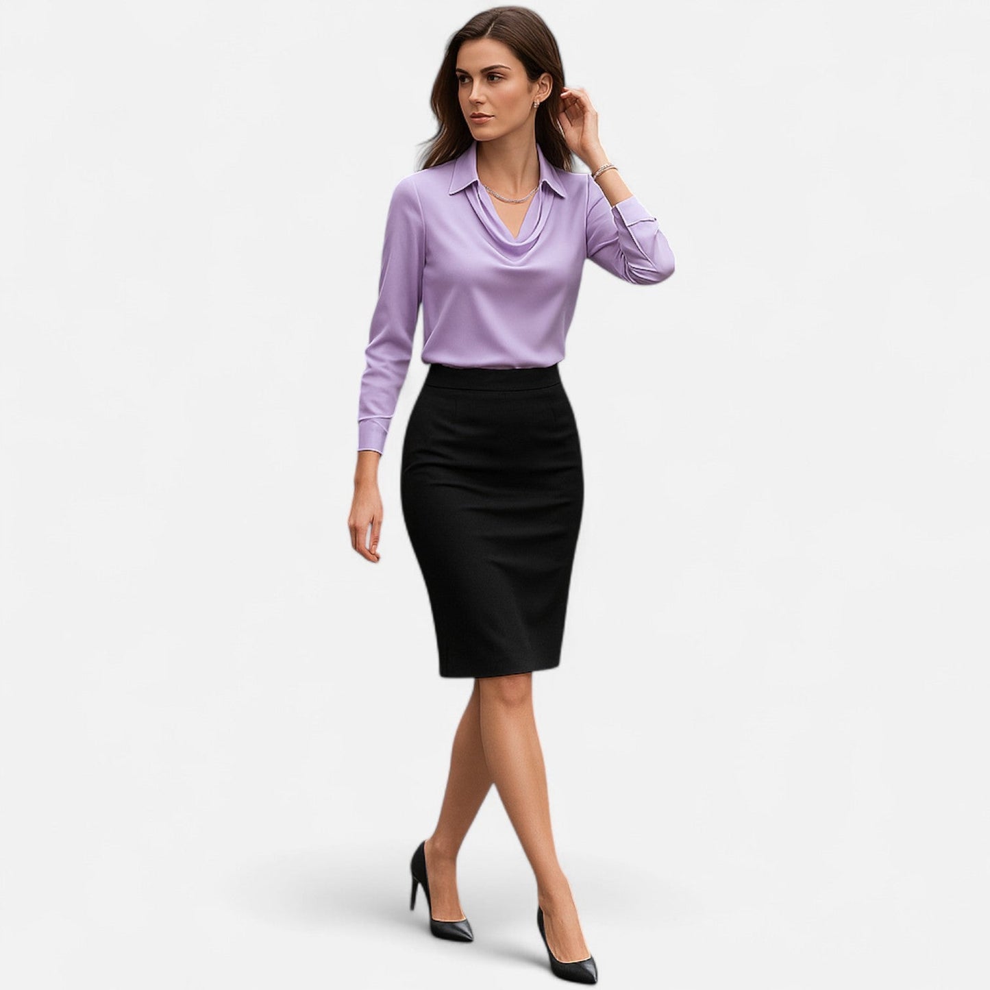 Women's satin blouse
