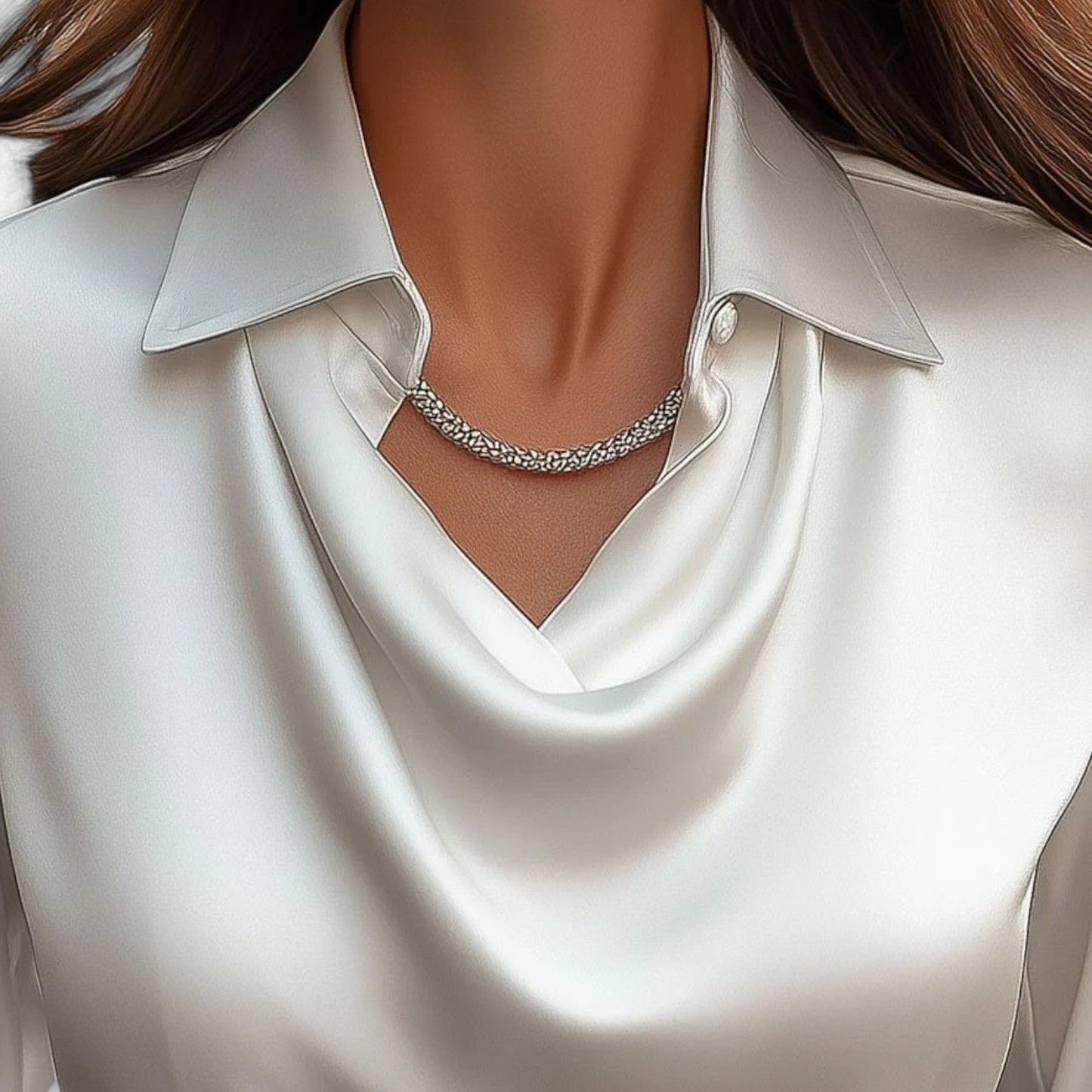 Women's satin blouse