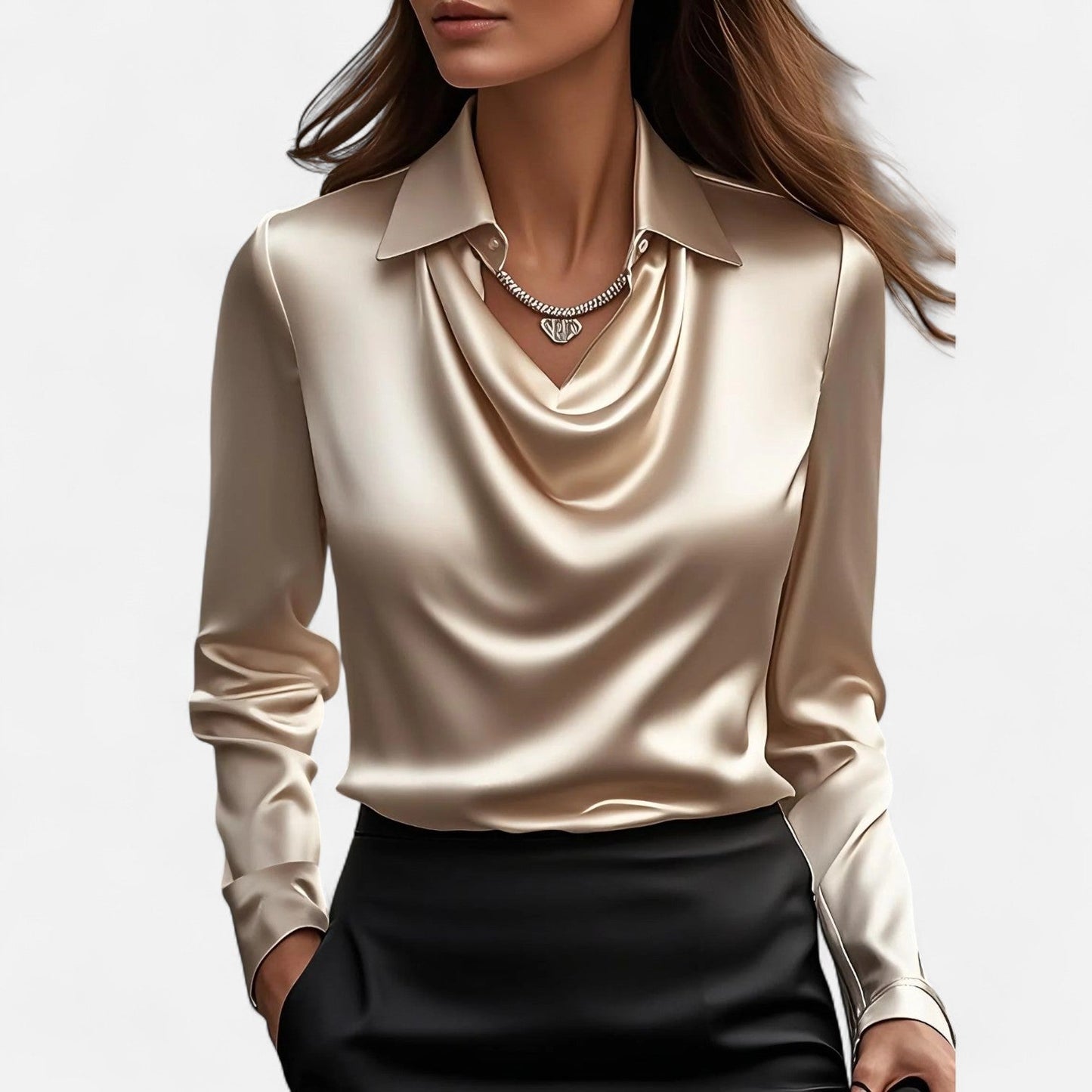 Women's satin blouse