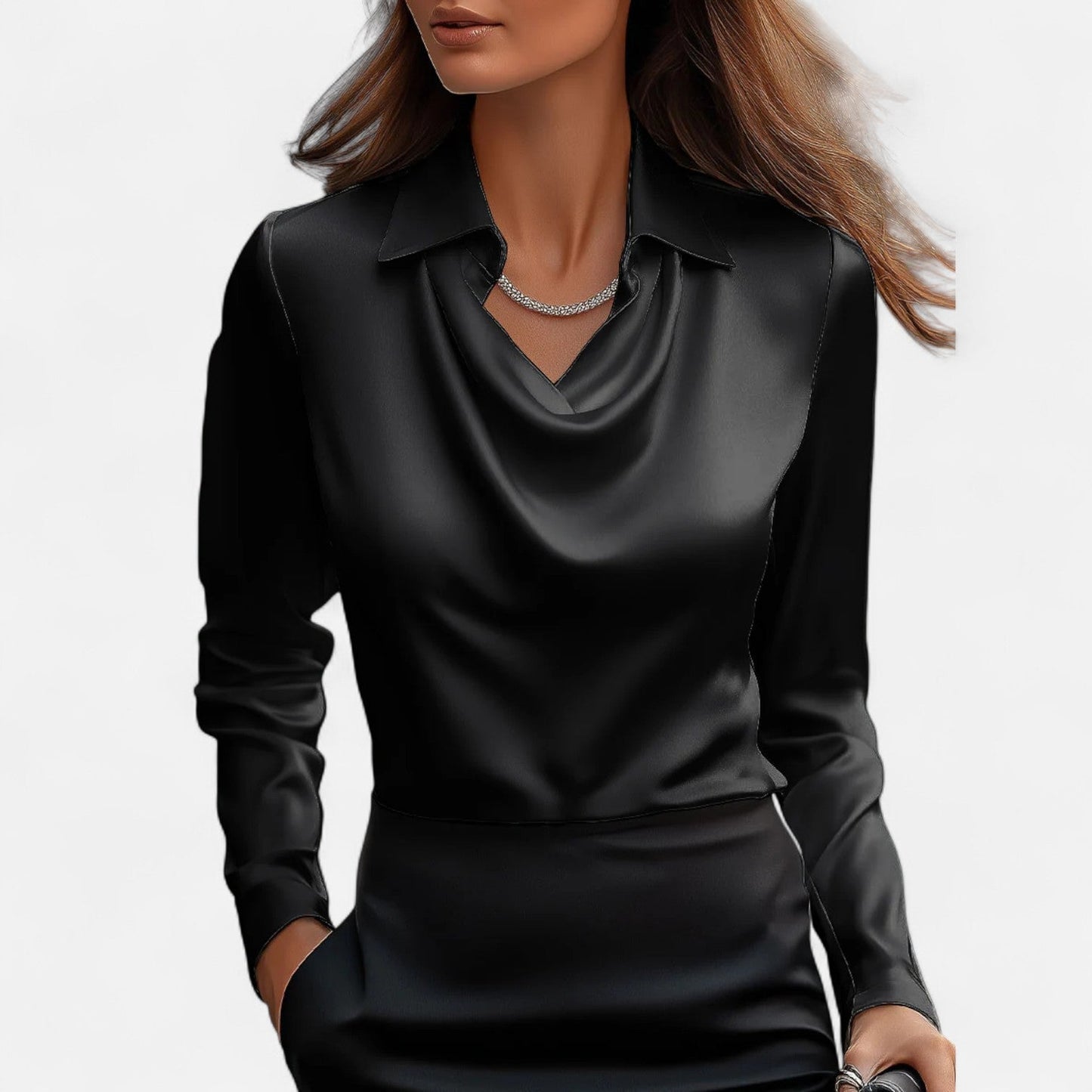 Women's satin blouse