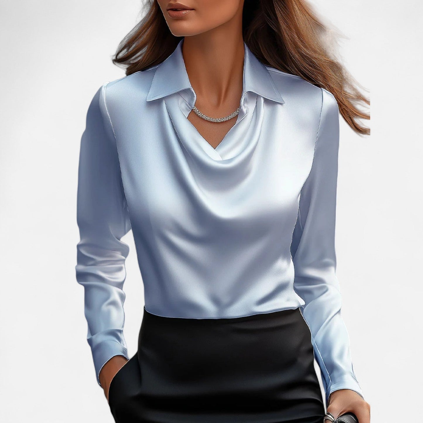 Women's satin blouse