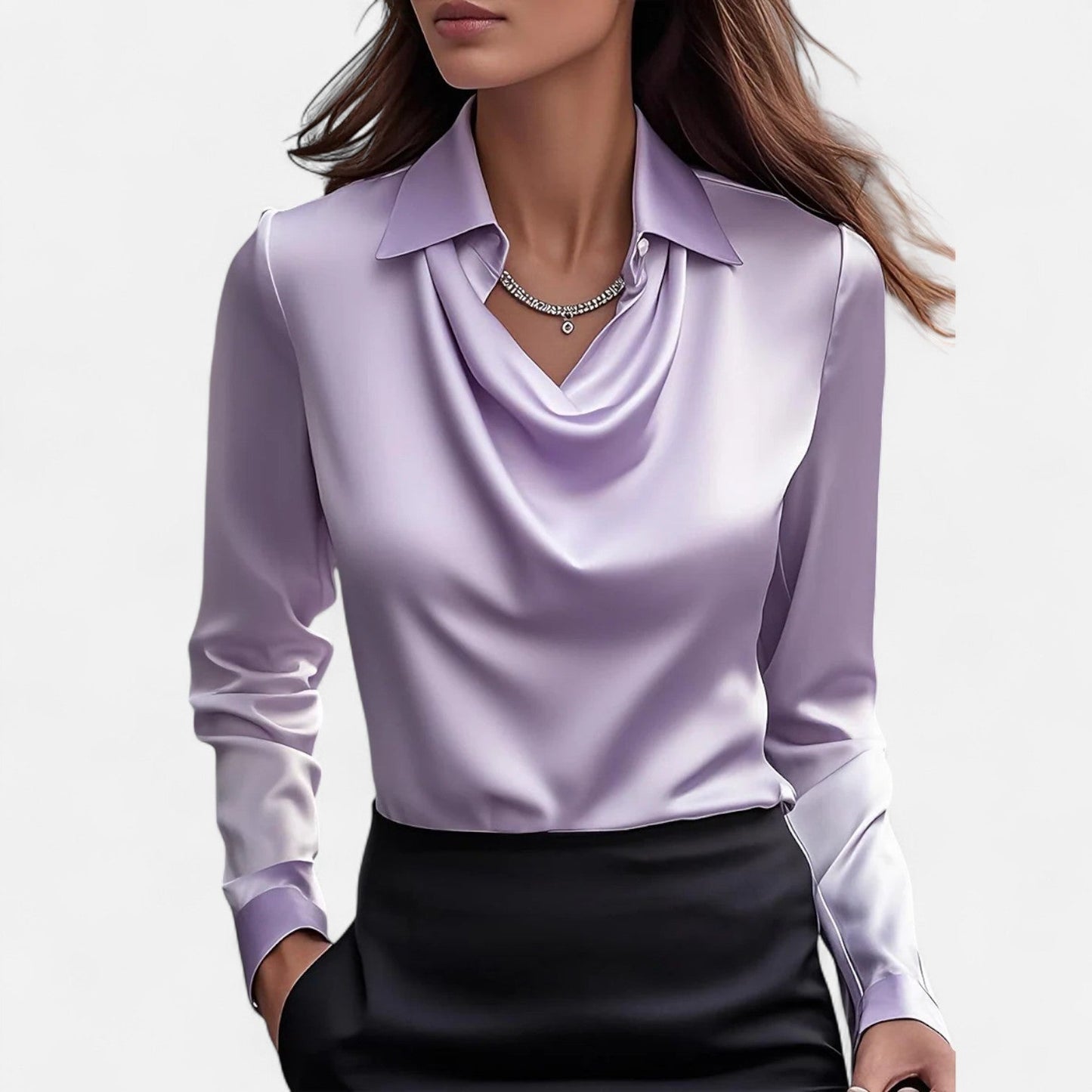 Women's satin blouse