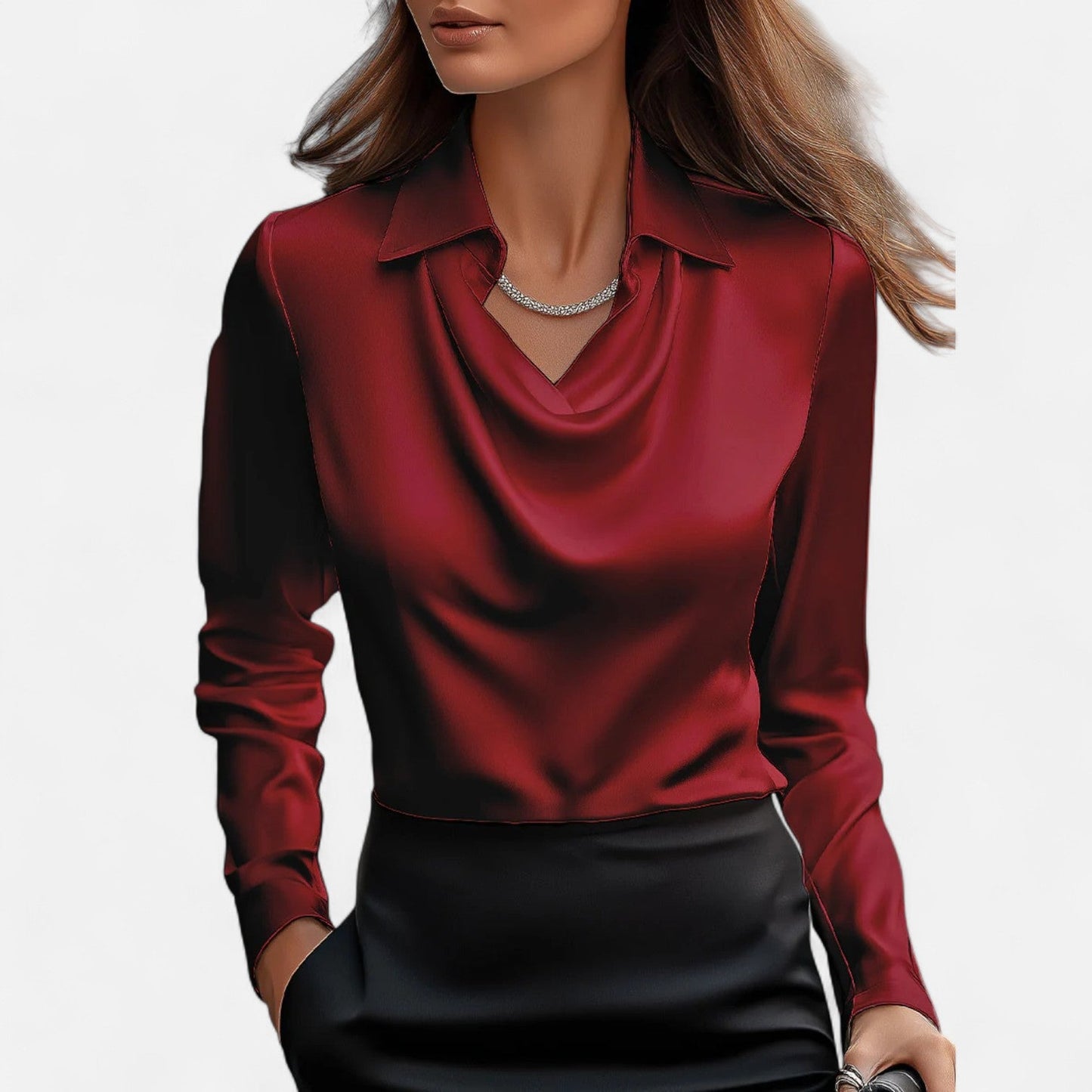 Women's satin blouse