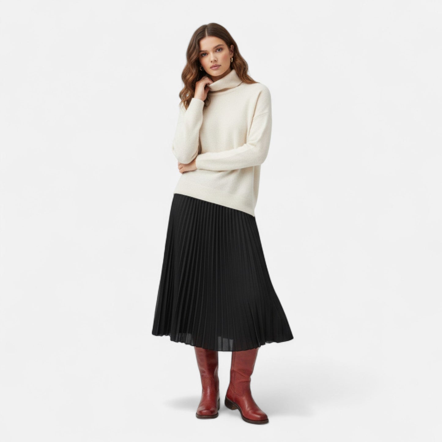 Stylish Women's Knee-High Cowboy Boots