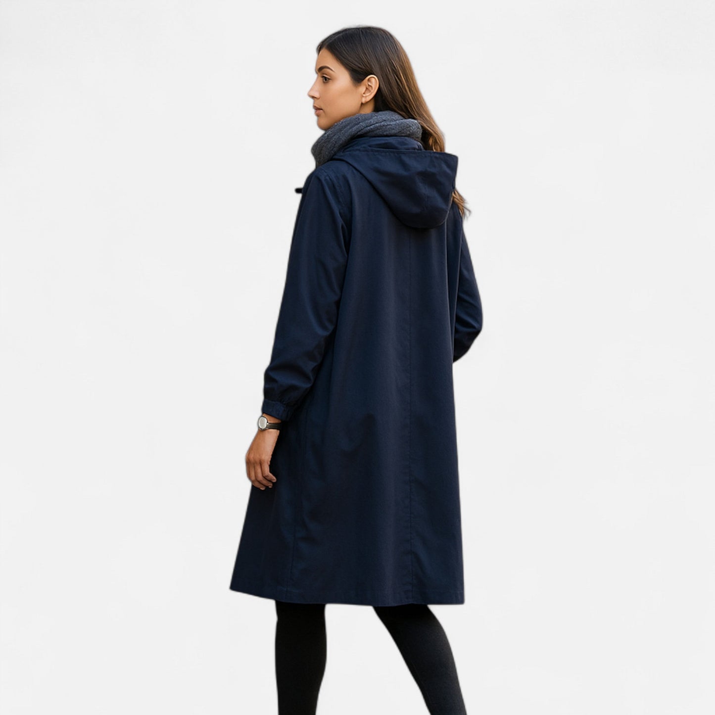 Women's transitional coat with hood