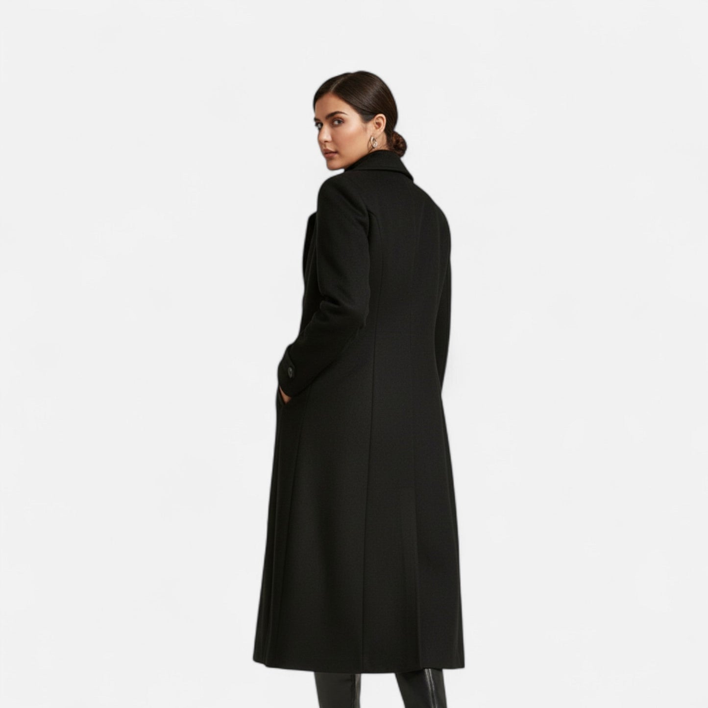 Elegant Women's Winter Coat Long Warm and Fashionable