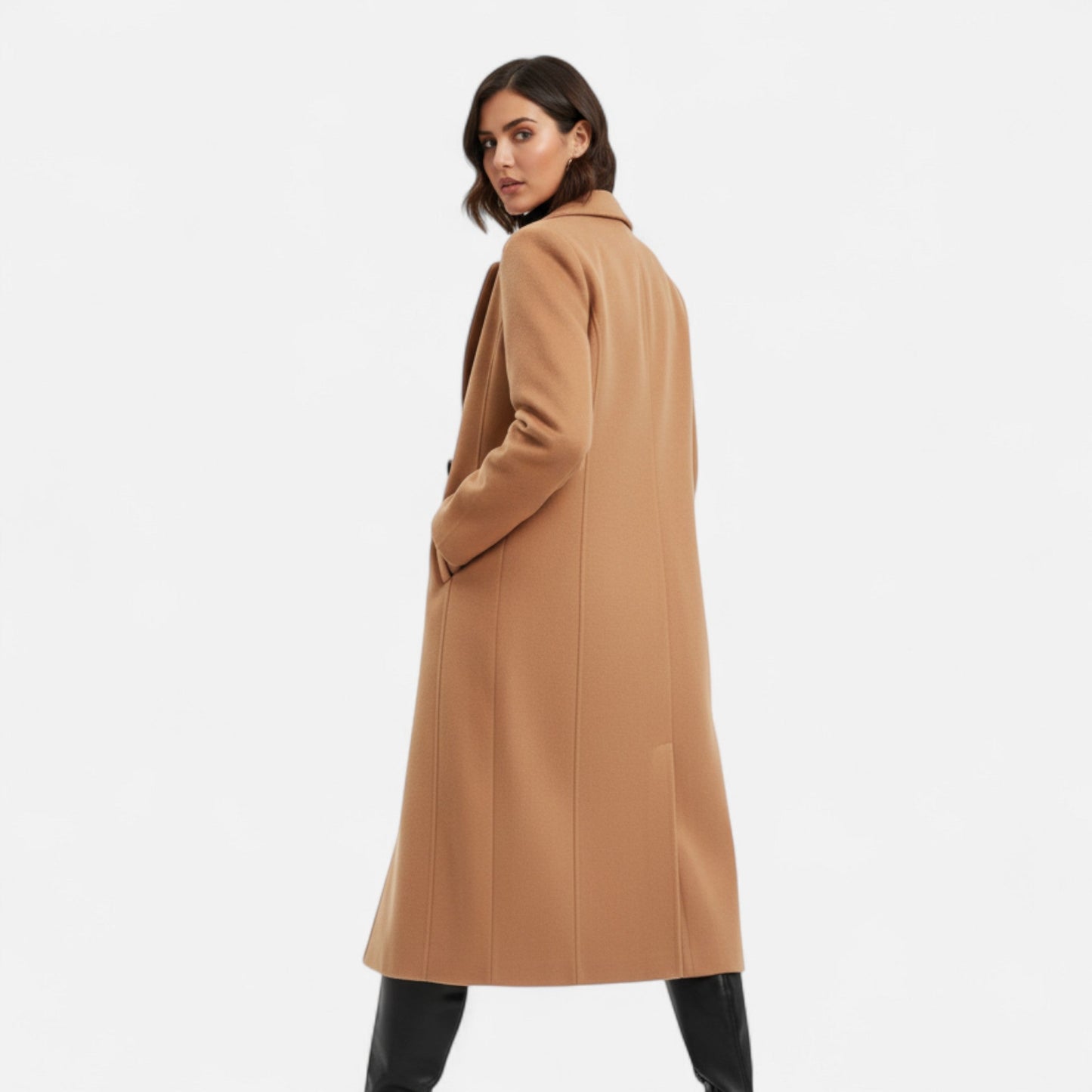 Elegant Women's Winter Coat Long Warm and Fashionable